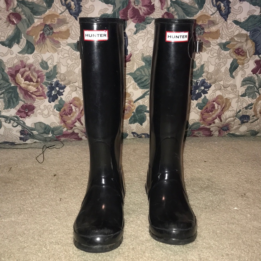 Hunter Tall Rain-boots Black